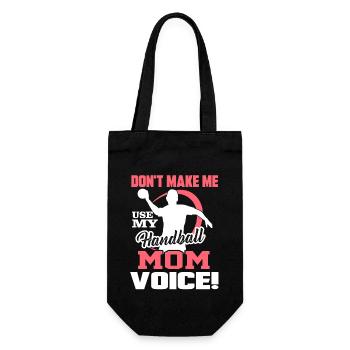 Handball Don't Make Me Use My Handball Mom Voice - Gift Bag for Bottles - black - Front