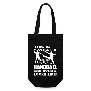 Handball Cool Handball Player Look Like - Gift Bag for Bottles - black - Front