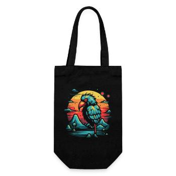 Un étrange oiseau sur une île - Sac à bouteille - noir - Devant