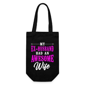 Happy Divorce Party My Ex Husband - Gift Bag for Bottles - black - Front