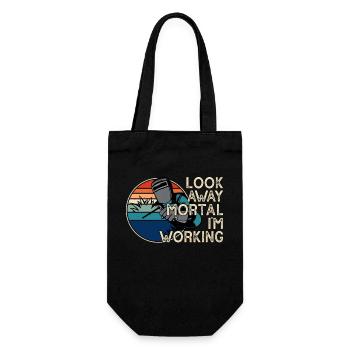 Welding Welder - Gift Bag for Bottles - black - Front