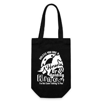 Horse Unless You Are A Horse - Gift Bag for Bottles - black - Front