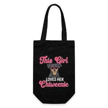 Chiweenie Chien - Sac à bouteille - noir - Devant