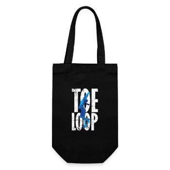 Toeloop Figure Skating - Gift Bag for Bottles - black - Front