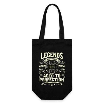 Legendary 1969 vintage - Gift Bag for Bottles - black - Front