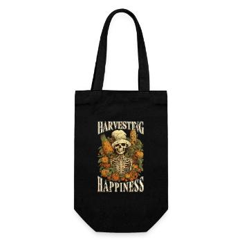 Gärtner Gartenpflanze Retro-Bauern Vintage - Geschenkbeutel für Flaschen - Schwarz - Vorne
