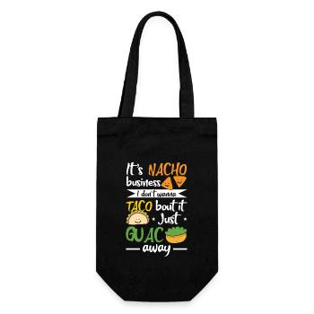 Nacho Business Taco Bout It Guacamole Mexico - Gift Bag for Bottles - black - Front
