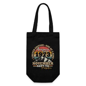 Novembre 1973 Vintage Cadeau D’anniversaire 50 Ans - Sac à bouteille - noir - Devant
