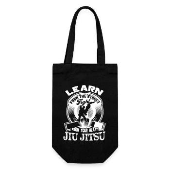 Jiu Jitsu Jiu Jitsu Fight From Your Heart - Gift Bag for Bottles - black - Front