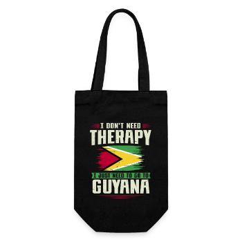 Guyana Flag Guyanese Guyana - Gift Bag for Bottles - black - Front