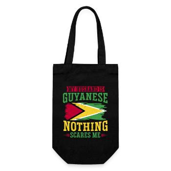 Guyana Flag Guyanese Guyana - Gift Bag for Bottles - black - Front
