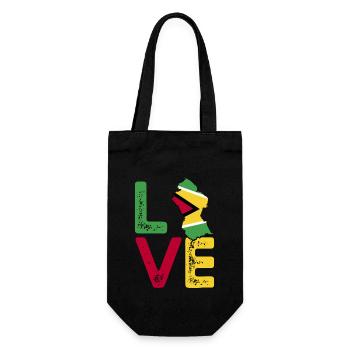 Guyana Flag Guyanese Guyana - Gift Bag for Bottles - black - Front