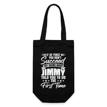 Jimmy Humor Name - Geschenkbeutel für Flaschen - Schwarz - Vorne