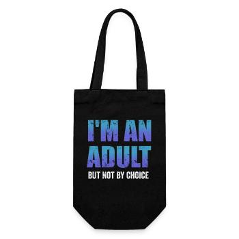 Je suis un adulte mais pas par choix - Sac à bouteille - noir - Devant
