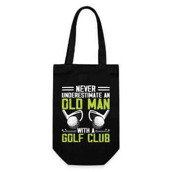 Golf Golfer - Gift Bag for Bottles - black - Front