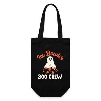 Lustiges Eisbowlen Halloween Kostüm - Geschenkbeutel für Flaschen - Schwarz - Vorne