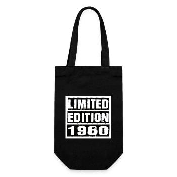Limited Edition 1960 Birthday 1960 Vintage Retro - Gift Bag for Bottles - black - Front