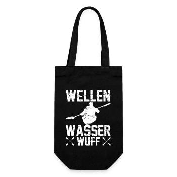 Kajak Paddeln Kajakfahrer Paddler Kajakfahrer - Geschenkbeutel für Flaschen - Schwarz - Vorne
