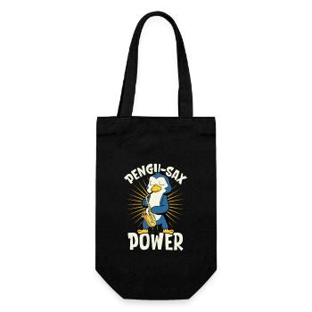 Pengu-Sax Power - Pingouin au saxophone - Sac à bouteille - noir - Devant