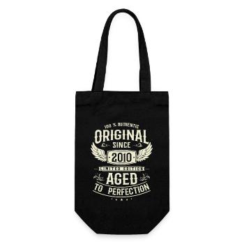 Vintage 2010 Birthday Surprise - Gift Bag for Bottles - black - Front