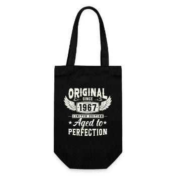 Vintage 1967 Gift Idea - Gift Bag for Bottles - black - Front