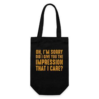 Pardon. Est-ce que je vous ai donné l’impression - Sac à bouteille - noir - Devant