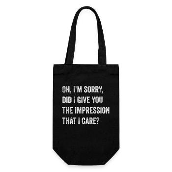 Pardon. Est-ce que je vous ai donné l’impression - Sac à bouteille - noir - Devant