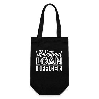 Loan Officer Retired Loan Officer - Gift Bag for Bottles - black - Front