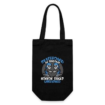 Horror Skateboarder Halloween Skateboard Gift - Gift Bag for Bottles - black - Front