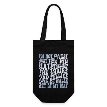 Humorvoll, tollpatschig, lustig, humorvoll - Geschenkbeutel für Flaschen - Schwarz - Vorne