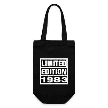 Limited Edition 1983 Birthday 1983 Vintage Retro - Gift Bag for Bottles - black - Front