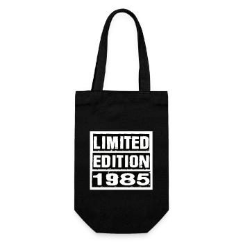 Limited Edition 1985 Birthday 1985 Vintage Retro - Gift Bag for Bottles - black - Front