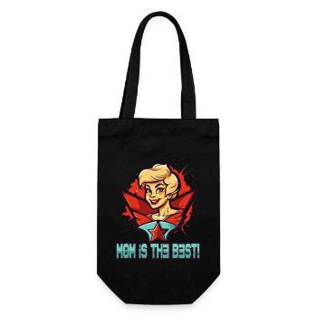 Perfection: Mom is the best - Gift Bag for Bottles - black - Front