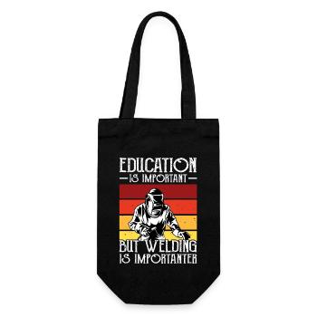Welding Welder - Gift Bag for Bottles - black - Front