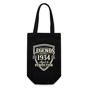 Cadeau élégant pour les 90 ans - Sac à bouteille - noir - Devant