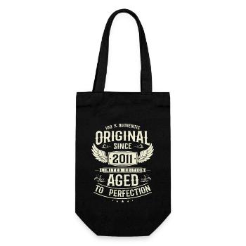 12 ans de bonheur : Anniversaire 2011 - Sac à bouteille - noir - Devant