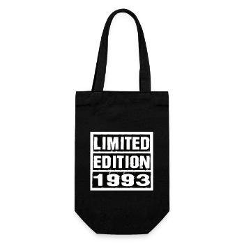 Limited Edition 1993 Birthday 1993 Vintage Retro - Gift Bag for Bottles - black - Front