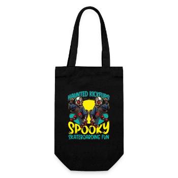 Horror Skateboarder Halloween Skateboard Gift - Gift Bag for Bottles - black - Front