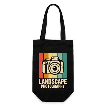 Photographer - Gift Bag for Bottles - black - Front