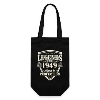 Iconic 74th birthday present 1949 - Gift Bag for Bottles - black - Front