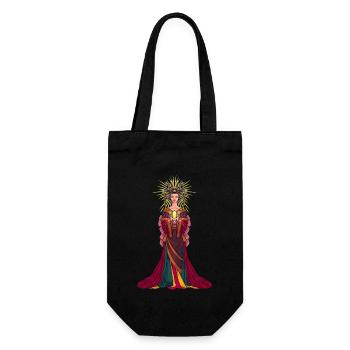 Japanische Göttin Amaterasu - Geschenkbeutel für Flaschen - Schwarz - Vorne