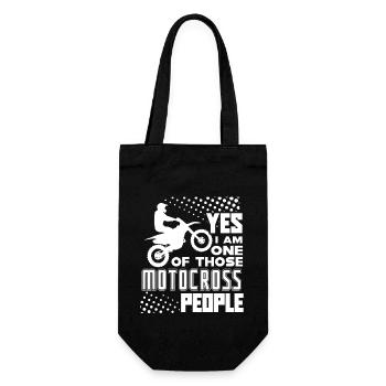 Motocross I Am One Of Those Motocross People - Gift Bag for Bottles - black - Front