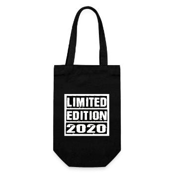 Limited Edition 2020 Geburtstag 2020 Vintage Retro - Geschenkbeutel für Flaschen - Schwarz - Vorne