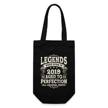 Cadeau nostalgique 2019 4ème anniversaire - Sac à bouteille - noir - Devant
