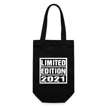 Limited Edition 2021 Geburtstag 2021 Vintage Retro - Geschenkbeutel für Flaschen - Schwarz - Vorne