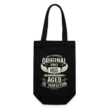 Cadeau d’anniversaire: Millésime 1955 - 68 ans - Sac à bouteille - noir - Devant