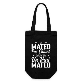 Un Mateo Pas Chiant Ce N'est Pas Un Vrai Mateo - Sac à bouteille - noir - Devant