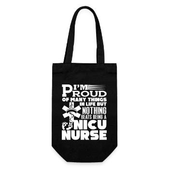 Nicu Nurse Proud Being A Nicu Nurse - Gift Bag for Bottles - black - Front
