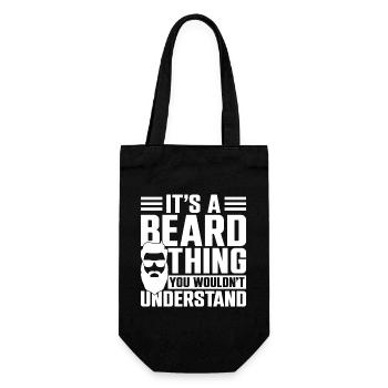 Beard Lover Bearded Man It's A - Gift Bag for Bottles - black - Front