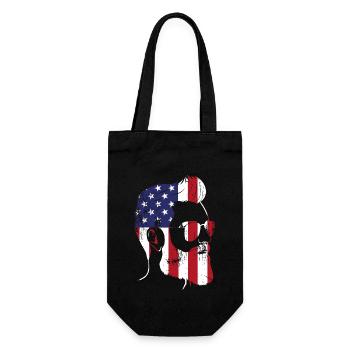 Beard Lover Bearded Man American - Gift Bag for Bottles - black - Front